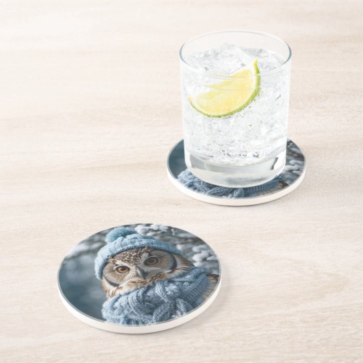 Dessous De Verre En Grès Chouette de Wonderland (Côté)