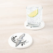 Dessous De Verre En Grès Chouette neige volante (Côté)