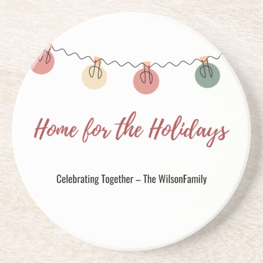 Dessous De Verre En Grès Christmas Coaster (Devant)