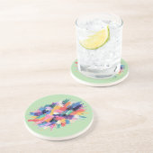 Dessous De Verre En Grès Chromatic Collision (Côté)