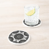 Dessous De Verre En Grès chrysanthème Kan-in (Côté)