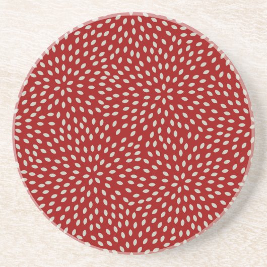 Dessous De Verre En Grès chrysanthénum - lumière (Devant)