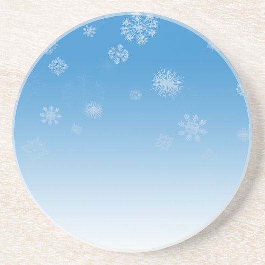 Dessous De Verre En Grès Chutes de neige (Devant)