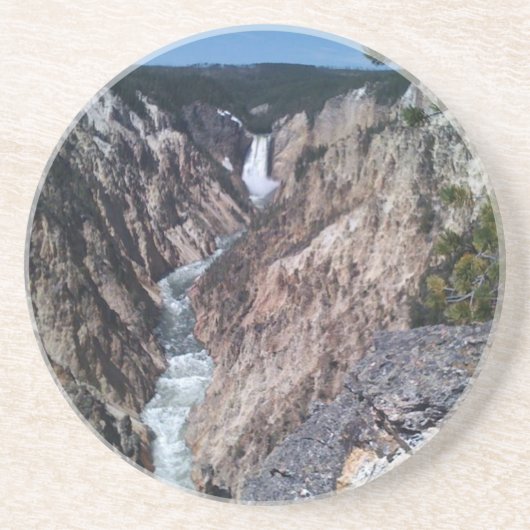 Dessous De Verre En Grès Chutes inférieures (Devant)