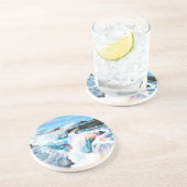 Dessous De Verre En Grès Chutes Niagara (Côté)