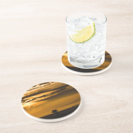 Dessous De Verre En Grès Ciel doré (Côté)