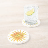 Dessous De Verre En Grès Ciel Soleil Brille Clair (Côté)