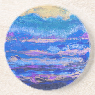 Dessous De Verre En Grès Ciels dorés