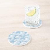Dessous De Verre En Grès Cieux bleus Nuages (Côté)