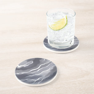 Dessous De Verre En Grès Cieux orageux Aquarelle sombre