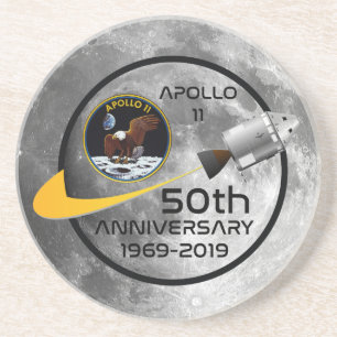Dessous De Verre En Grès Cinquantième anniversaire d'Apollo 11