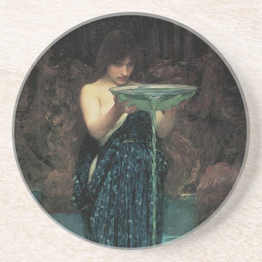 Dessous De Verre En Grès Circé Invidieuse par John William Waterhouse (Devant)