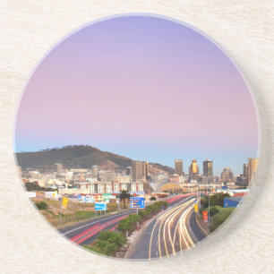 Dessous De Verre En Grès Circulation Sur L'Autoroute Du Cap Ouest