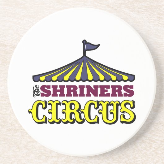 Dessous De Verre En Grès Cirque de Shriners (Devant)