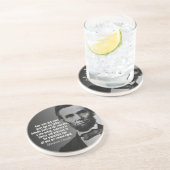 Dessous De Verre En Grès Citation de Abe Lincoln - Gettysburg Adresse (Côté)