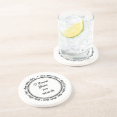 Dessous De Verre En Grès Citation de couple, Amour romantique (Côté)