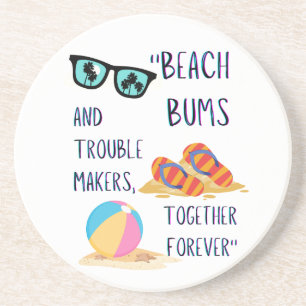 Dessous De Verre En Grès citation de jour de plage