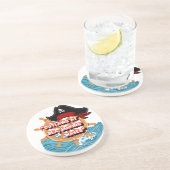 Dessous De Verre En Grès Citation de pirate (Côté)