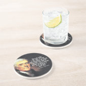 Dessous De Verre En Grès Citation de Thomas Jefferson (Côté)