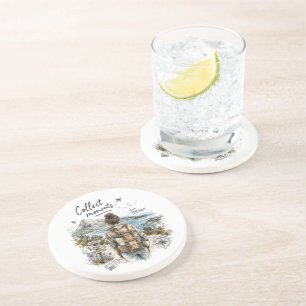 Dessous De Verre En Grès Citation de voyage : Collectionnez les moments et