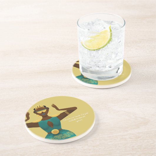 Dessous De Verre En Grès Citations de Shady Gemini (Côté)