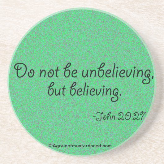 Dessous De Verre En Grès Citations religieuses (Devant)