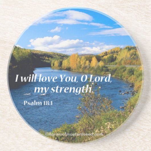 Dessous De Verre En Grès Citations religieuses (Devant)