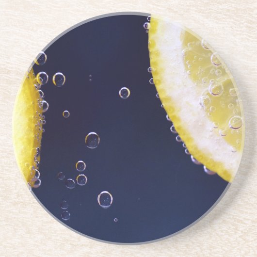 Dessous De Verre En Grès Citron (Devant)