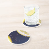 Dessous De Verre En Grès Citron (Côté)