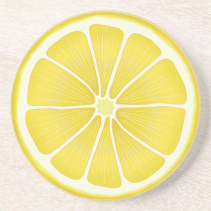 Dessous De Verre En Grès Citron