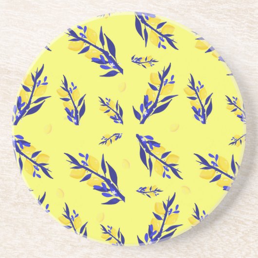 Dessous De Verre En Grès Citron (Devant)