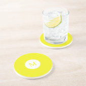 Dessous De Verre En Grès Citron (Côté)