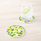 Dessous De Verre En Grès Citron à l'aquarelle (Côté)