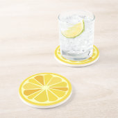Dessous De Verre En Grès Citron rétro (Côté)