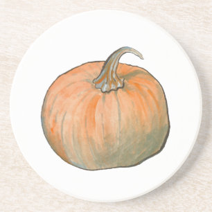 Dessous De Verre En Grès Citrouille aquarelle