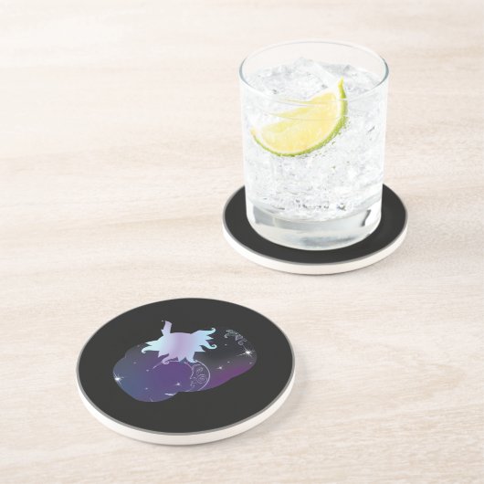 Dessous De Verre En Grès Citrouille bleu foncé (Côté)