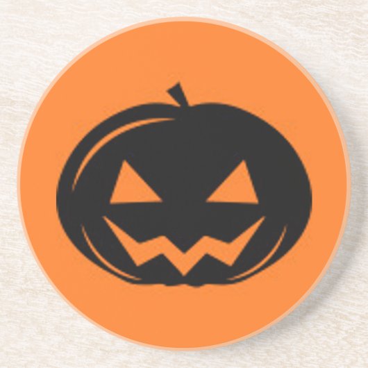 Dessous De Verre En Grès Citrouille noir (Devant)