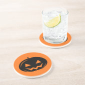 Dessous De Verre En Grès Citrouille noir (Côté)