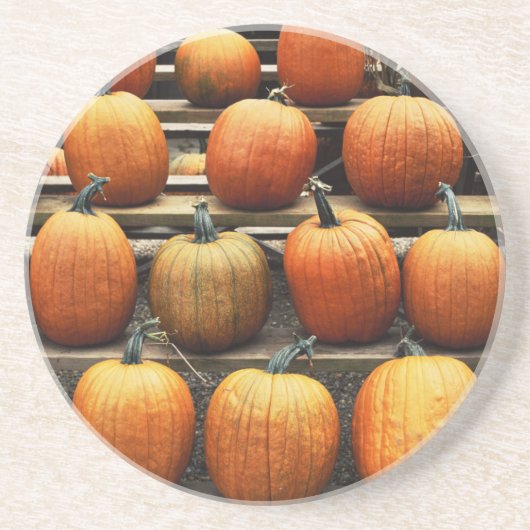 Dessous De Verre En Grès Citrouilles d'automne (Devant)