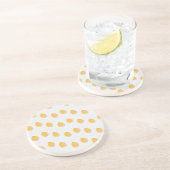 Dessous De Verre En Grès Citrouilles sur gris (Côté)