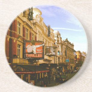 Dessous De Verre En Grès Cityscape Vintage urbain