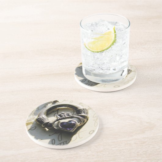 Dessous De Verre En Grès Claddagh (Côté)