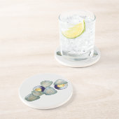 Dessous De Verre En Grès Clams Clambake Rhode Island Nouvelle-Angleterre (Côté)