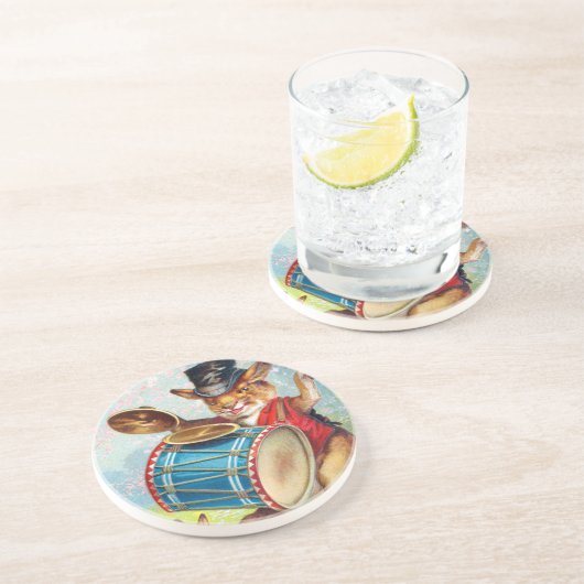 Dessous De Verre En Grès Clapsaddle : Mise en tambour du lapin (Côté)