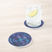 Dessous De Verre En Grès Clarté – Fleur de Vie (Côté)