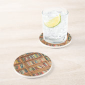 Dessous De Verre En Grès Classic book shelf pattern (Côté)