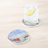 Dessous De Verre En Grès Claude Monet : Embarcations de plaisance à (Côté)