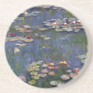 Dessous De Verre En Grès Claude Monet Impressionniste L'Eau Lillies Peintur
