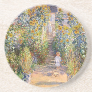 Dessous De Verre En Grès Claude Monet le jardin de l'artiste chez Vétheuil,