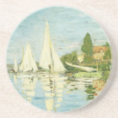 Dessous De Verre En Grès Claude Monet. Régates à Argenteuil (Devant)